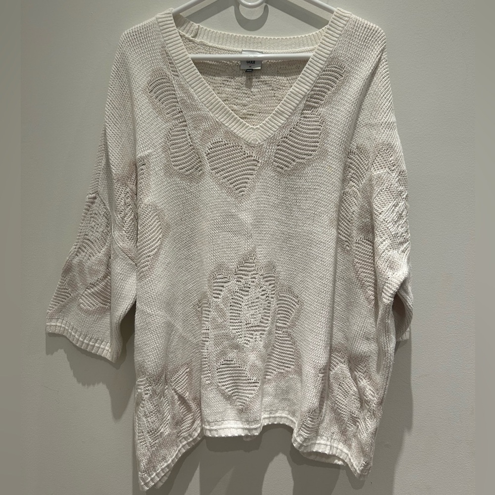 CAbi Cream Knit Sweater